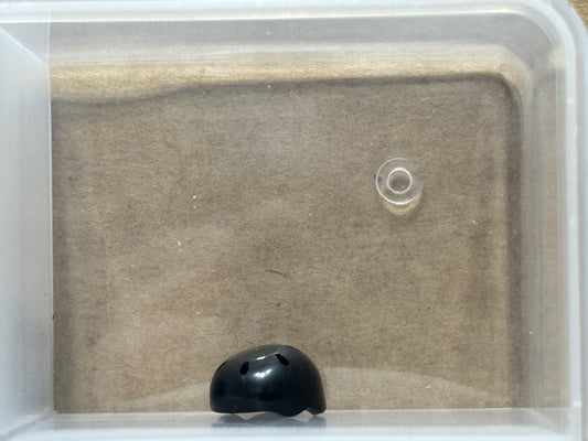 LEGO Parts - Black Minifigure, Headgear Helmet Sports - No 46303 - QTY 1