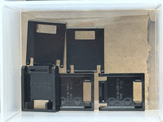 LEGO Parts - Black Container, Box 2 x 2 x 2 Door with Slot - No 4346 - QTY 5