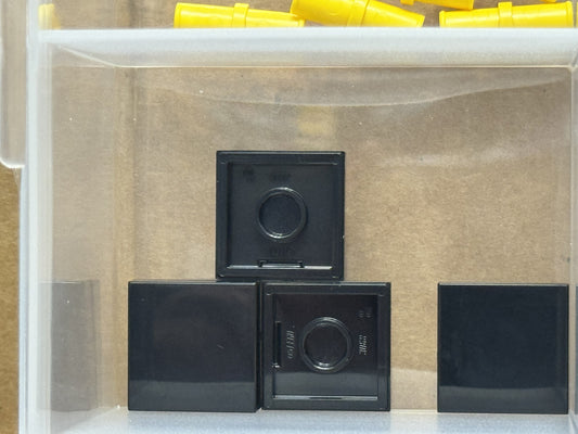 LEGO Parts - Black Tile 2 x 2 - No 3068 - QTY 5