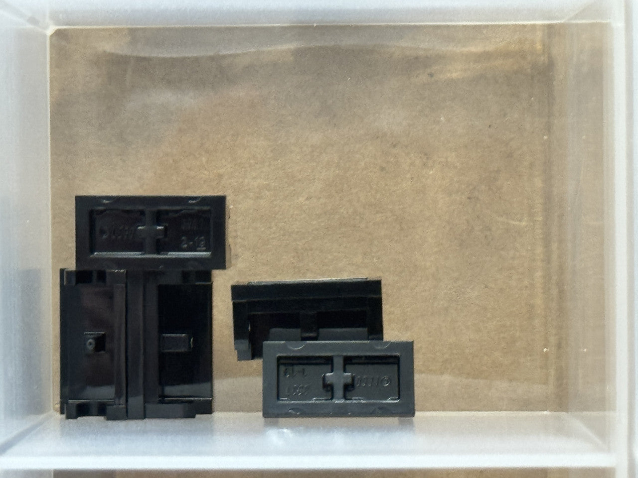 LEGO Parts - Black Hinge Brick 1 x 2 Base - No 3937 - QTY 5