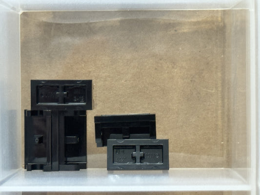 LEGO Parts - Black Hinge Brick 1 x 2 Base - No 3937 - QTY 5