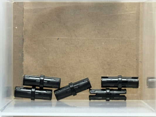 LEGO Parts - Black Technic, Pin with Short Friction Ridges - No 2780 - QTY 5