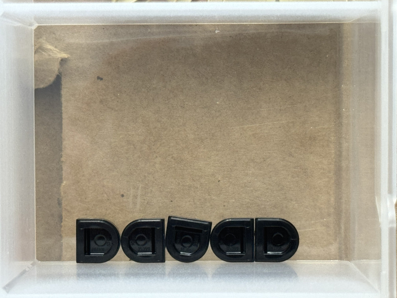 LEGO Parts - Black Tile, Round 1 x 1 Half Circle Extended - No 24246 - QTY 5