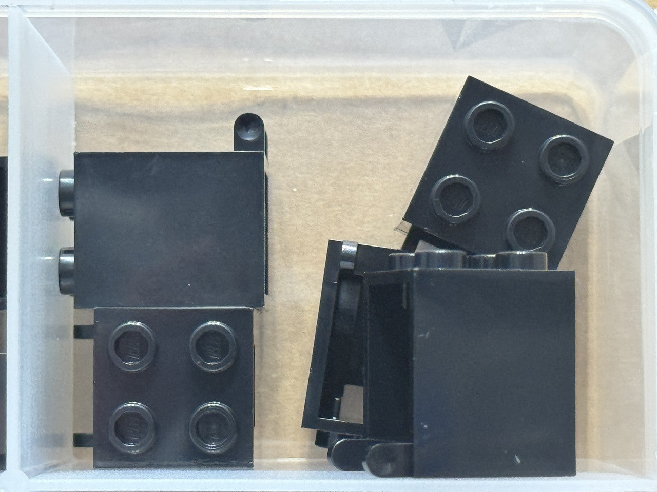 LEGO Parts - Black Container, Box 2 x 2 x 2 - No 4345 - QTY 5