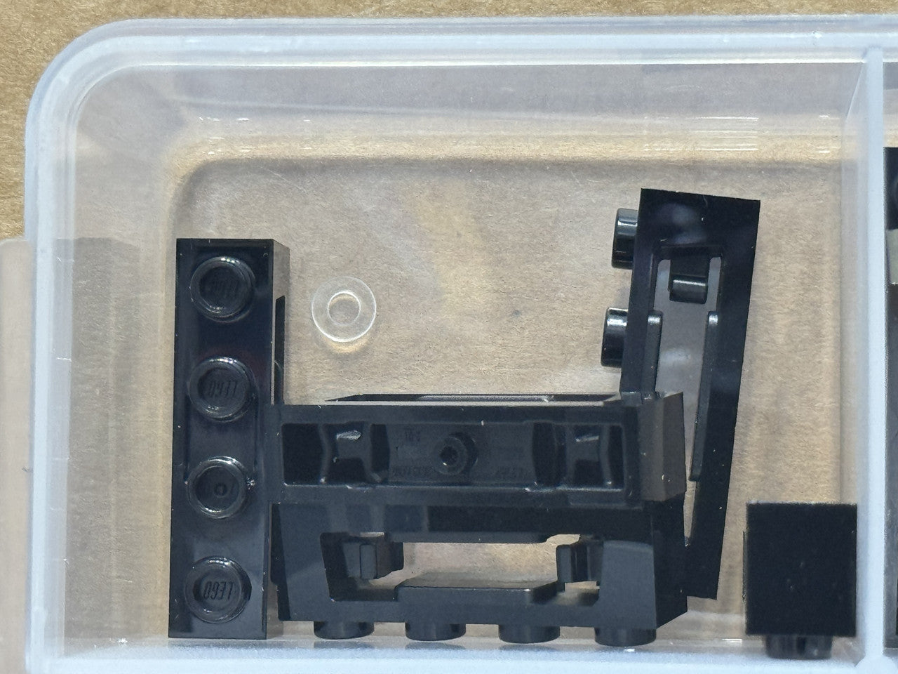 LEGO Parts - Black Projectile Launcher, 1 x 4 Inside Clips - No 16968 - QTY 5