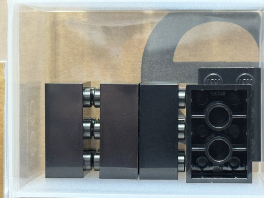 LEGO Parts - Black Brick 2 x 3 - No 3002 - QTY 5
