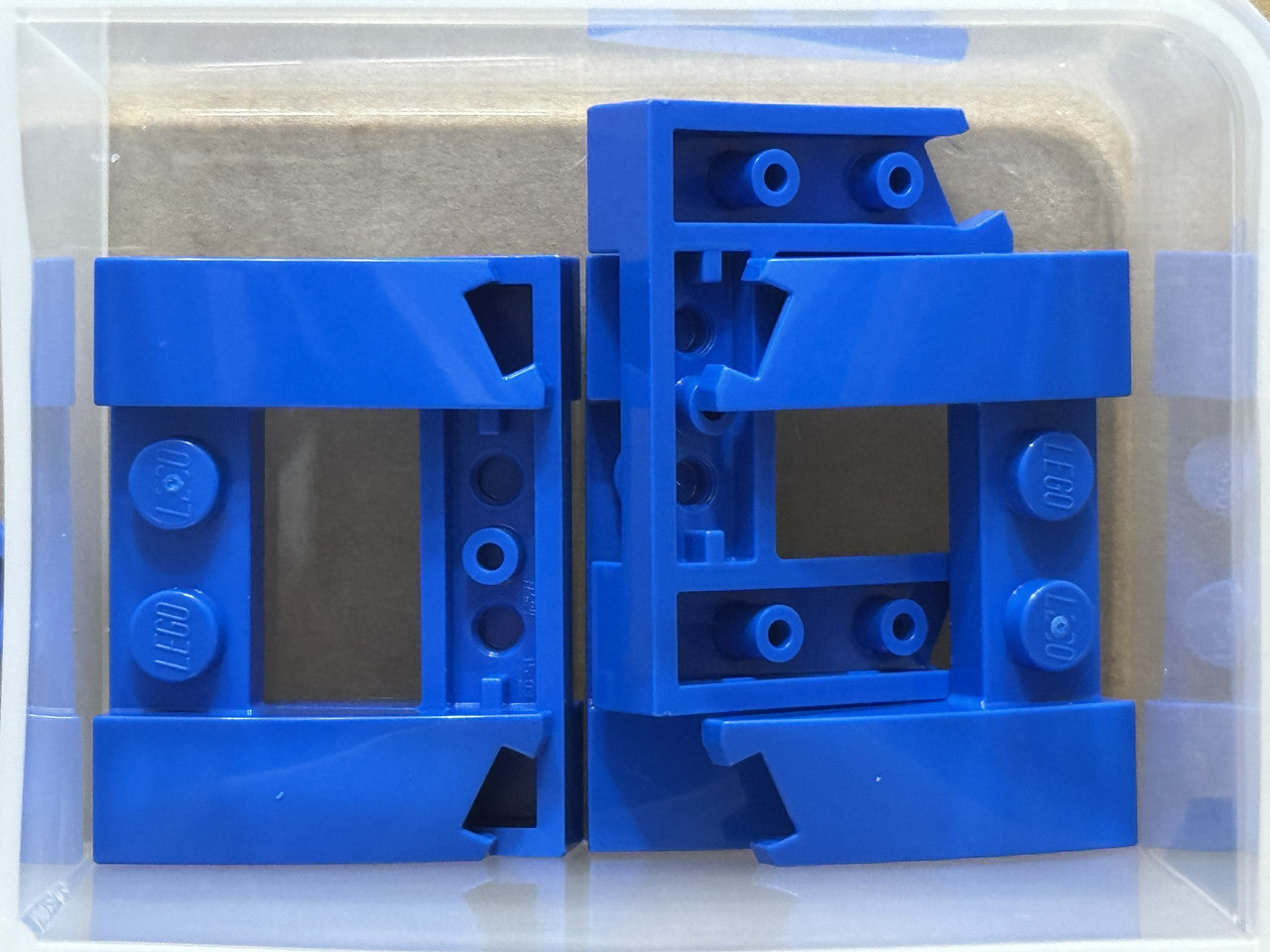 LEGO Parts - Blue Wedge 3 x 4 x 2/3 Curved with Cutout - No 11291 - QTY 5