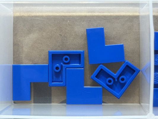 LEGO Parts - Blue Tile 2 x 2 Corner - No 14719 - QTY 5