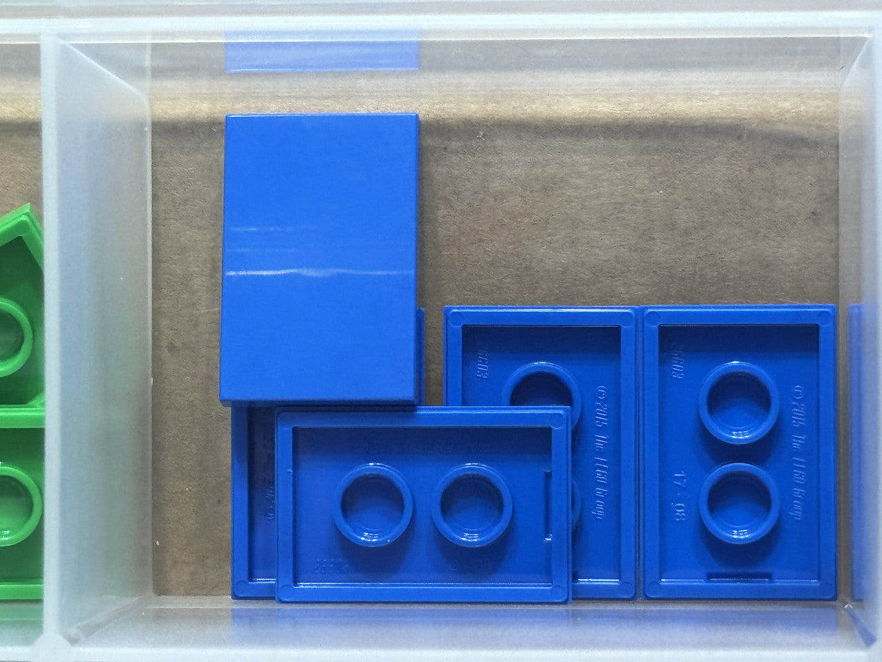 LEGO Parts - Blue Tile 2 x 3 - No 26603 - QTY 5