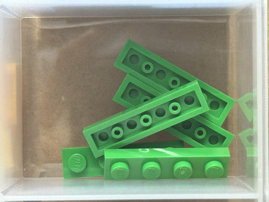 LEGO Parts - Bright Green Plate 1 x 4 - No 3710 - QTY 5