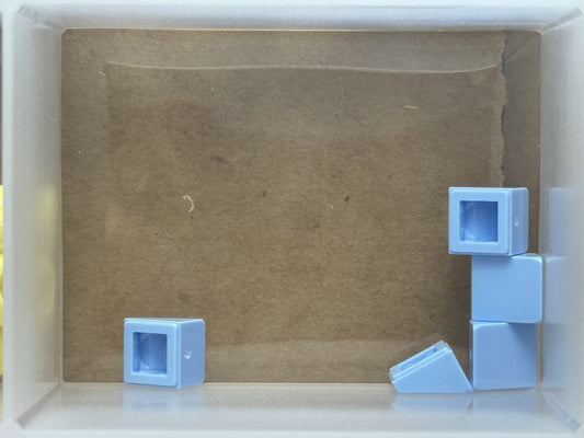 LEGO Parts - Bright Light Blue Slope 30 1 x 1 x 2/3 - No 54200 - QTY 5