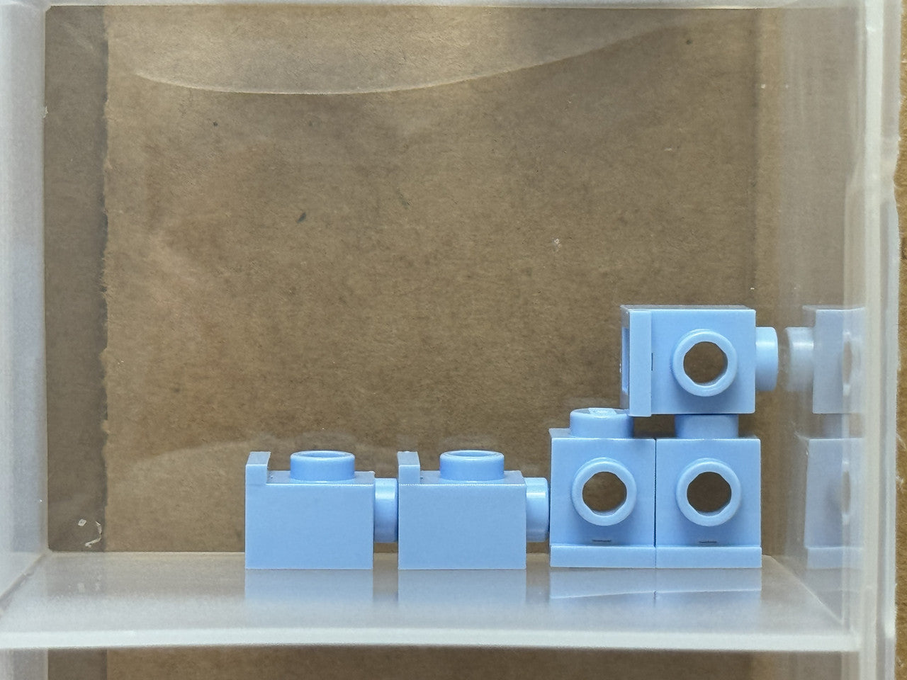 LEGO Parts - Bright Light Blue Brick 1 x 1 with Headlight - No 4070 - QTY 5