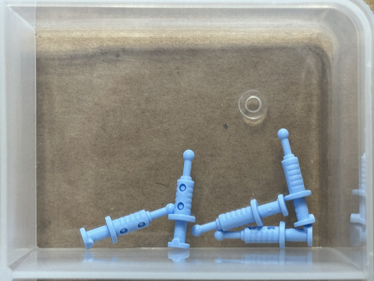 LEGO Parts - Bright Light Blue Minifigure, Utensil Syringe - No 53020 - QTY 5