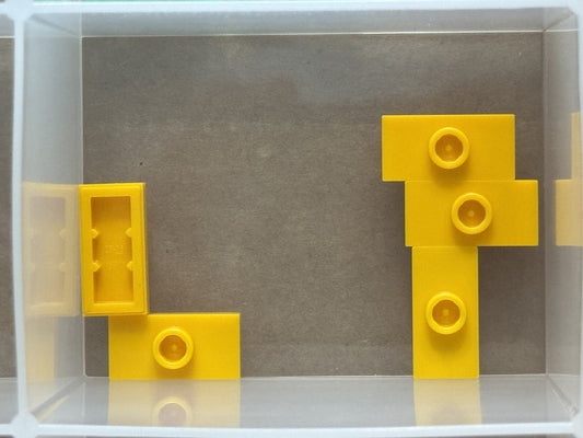 LEGO Parts - Bright Light Orange Plate 1 x 2 1 Stud (Jumper) - No 15573 - QTY 5