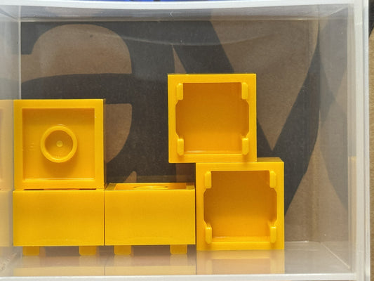 LEGO Parts - Bright Light Orange Container, Box 2 x 2 x 1 - No 35700 - QTY 5