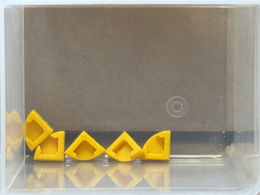LEGO Parts - Bright Light Orange Tile, Round 1 x 1 Quarter - No 25269 - QTY 5