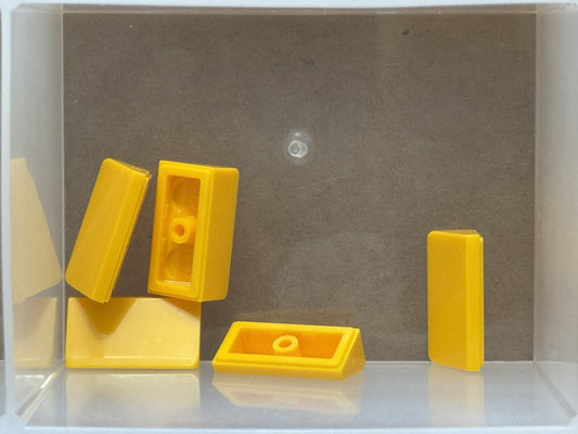 LEGO Parts - Bright Light Orange Slope 30 1 x 2 x 2/3 - No 85984 - QTY 5