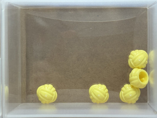 LEGO Parts - Bright Light Yellow Minifigure Ball of Wool Yarn - No 6900 - QTY 5