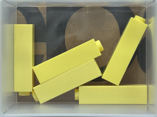 LEGO Parts - Bright Light Yellow Brick 1 x 1 x 3 - No 14716 - QTY 5