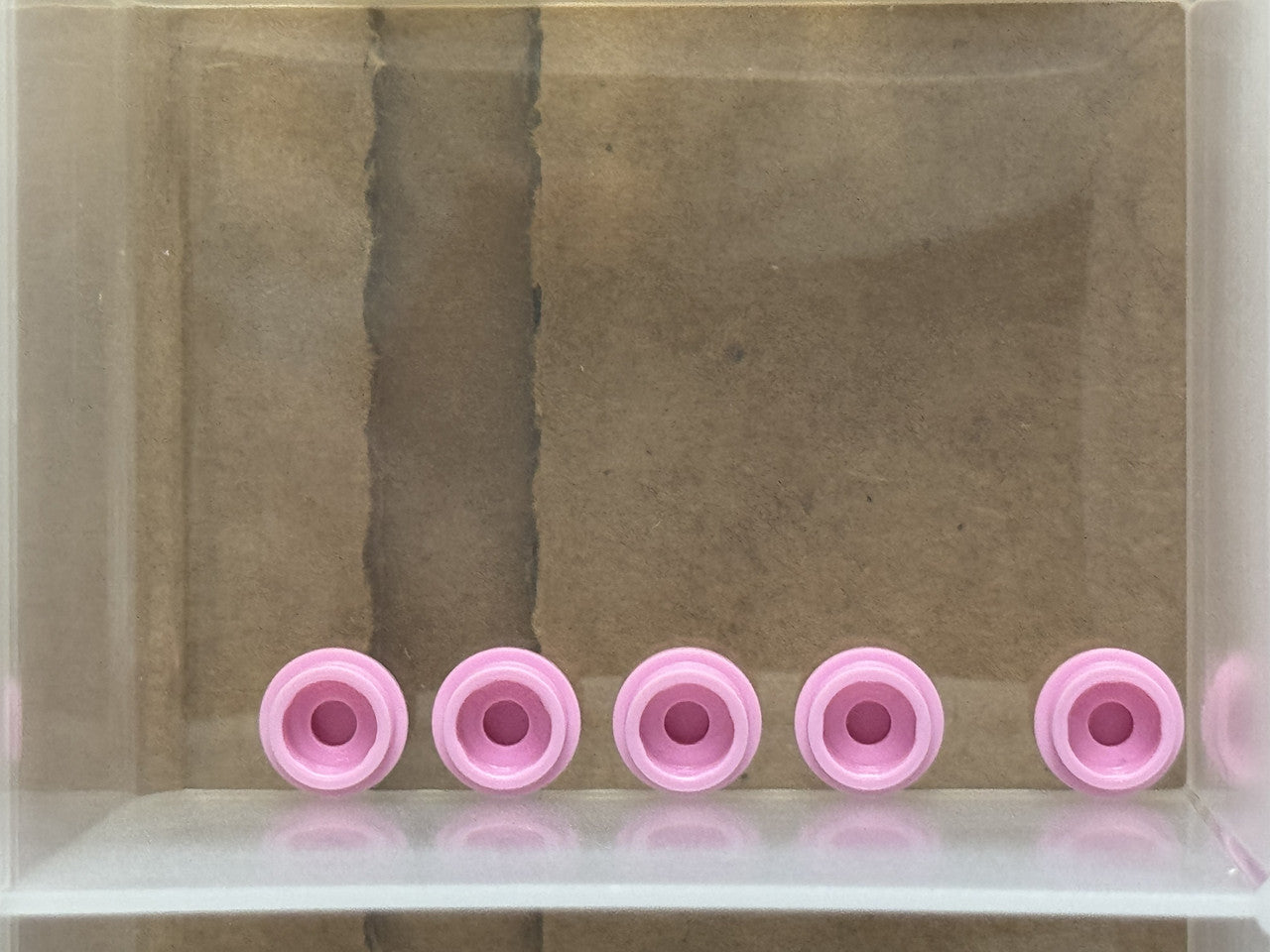 LEGO Parts - Bright Pink Plate, Round 1 x 1 - No 4073 - QTY 5