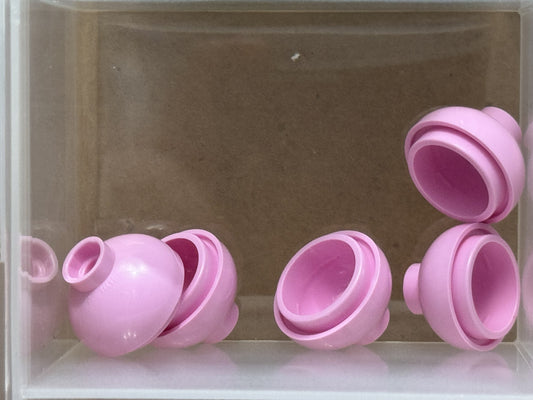 LEGO Parts - Bright Pink Brick, Round 2 x 2 Dome Bottom - No 15395 - QTY 5
