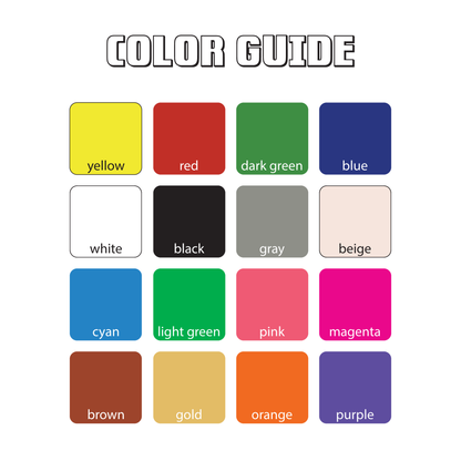 Brick Easter Egg Shaped Baseplate - 3 Sizes, 30 Colors