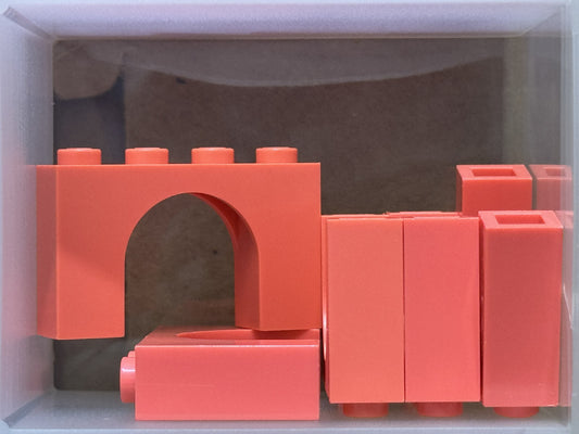 LEGO Parts - Coral Arch 1 x 4 x 2 - No 6182 - QTY 5