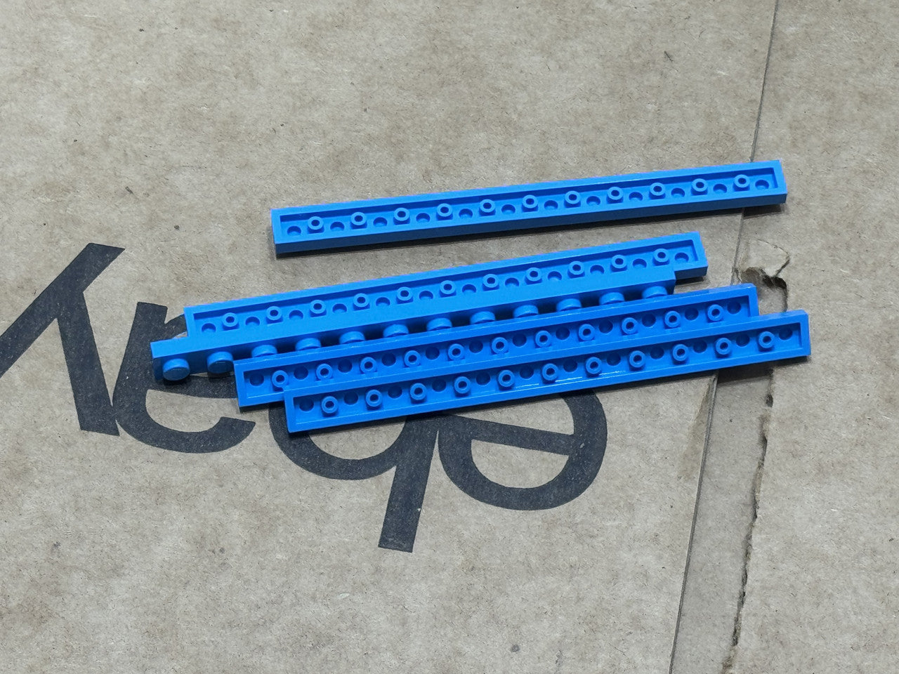 LEGO Parts - Dark Azure Plate 1 x 12 - No 60479 - QTY 5