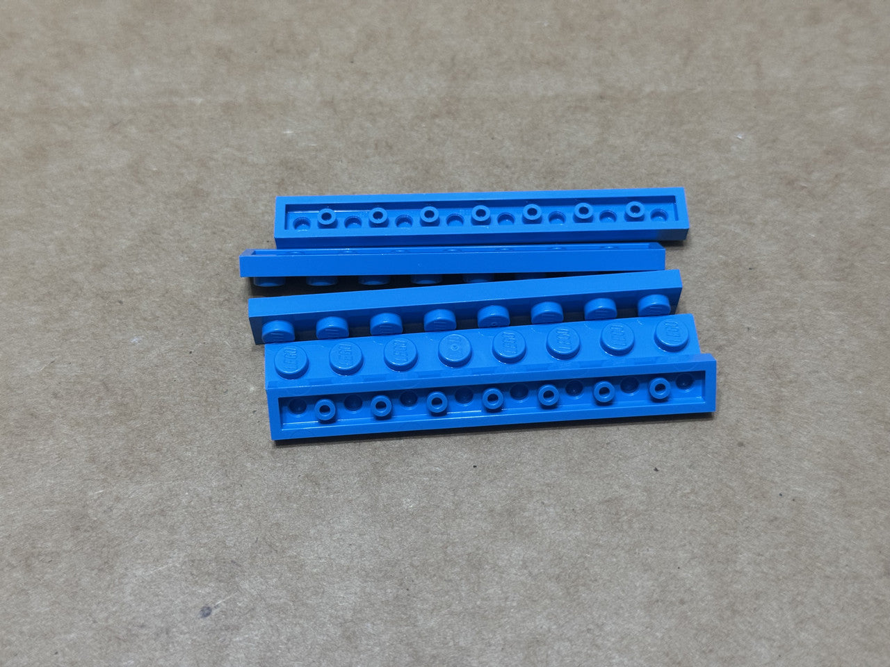 LEGO Parts - Dark Azure Plate 1 x 8 - No 3460 - QTY 5