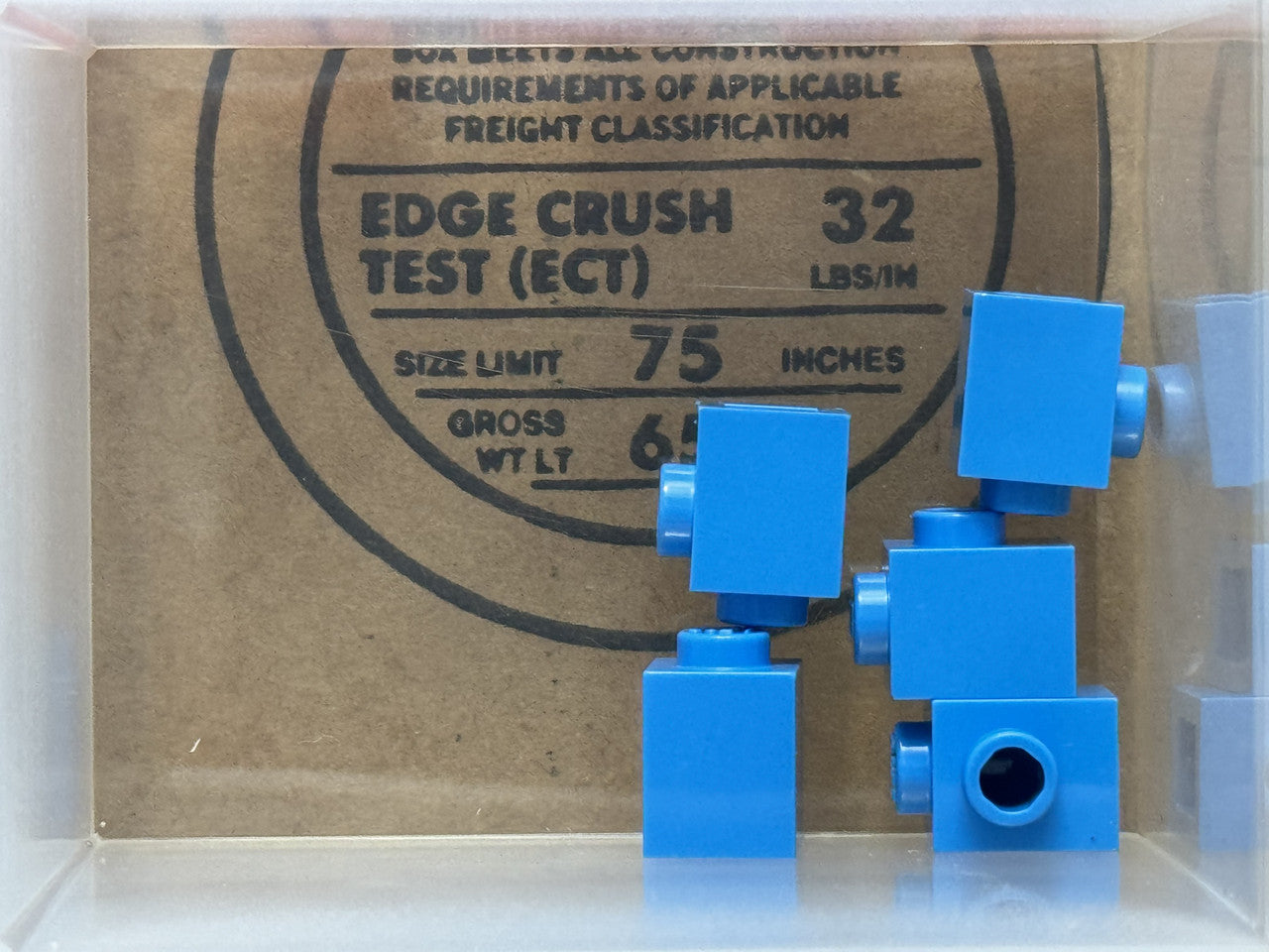 LEGO Parts - Dark Azure Brick 1 x 1 with Stud on Side - No 87087 - QTY 5