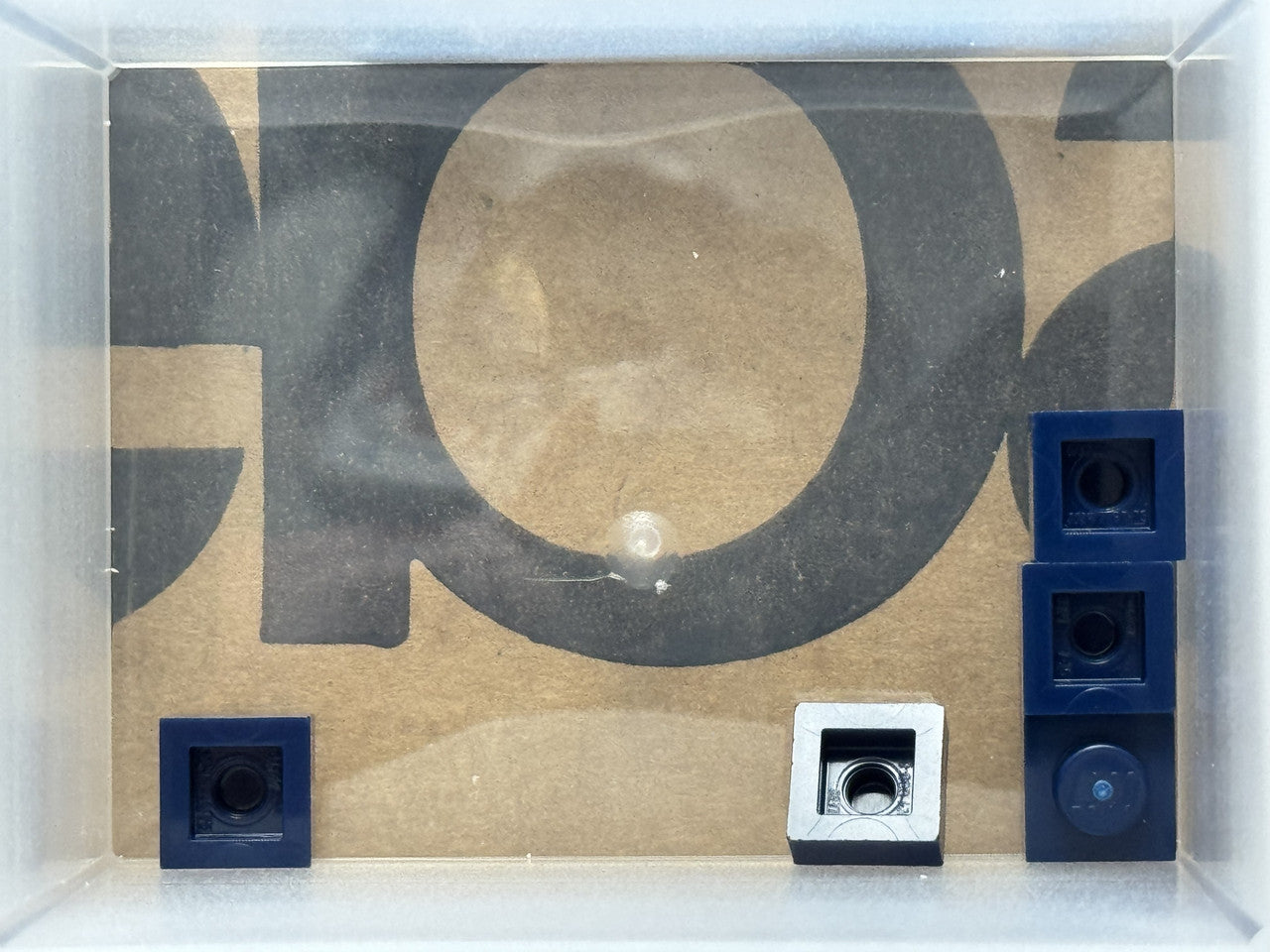 LEGO Parts - Dark Blue Plate 1 x 1 - No 3024 - QTY 5