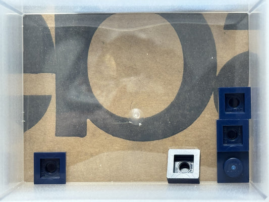 LEGO Parts - Dark Blue Plate 1 x 1 - No 3024 - QTY 5