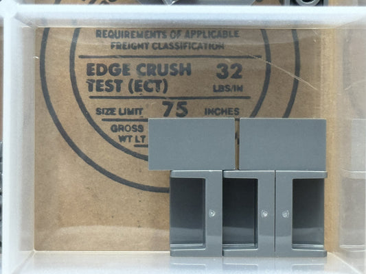 LEGO Parts - Dark Bluish Gray Panel 1 x 2 x 1 2 Sides - No 23969 - QTY 5