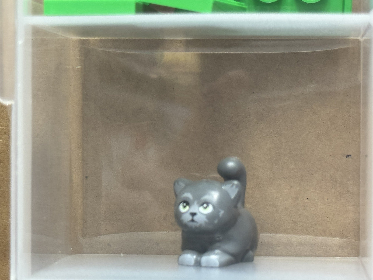 LEGO Parts - Dark Bluish Gray Cat, Friends, Large, Sitting - No 2652pb10 - QTY 1