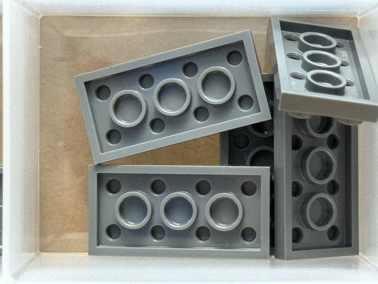 LEGO Parts - Dark Bluish Gray Plate 2 x 4 - No 3020 - QTY 5