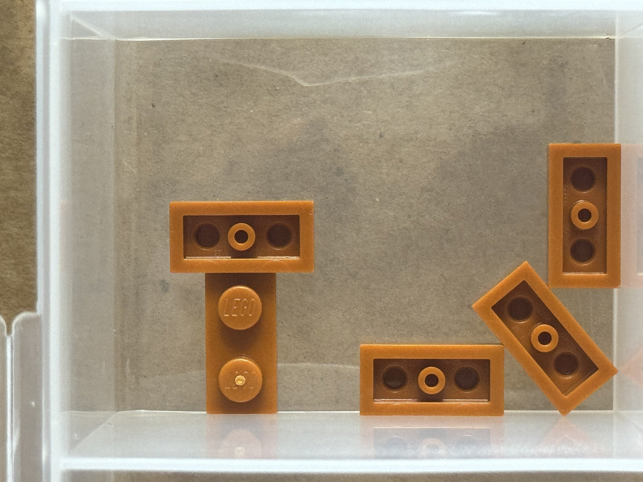 LEGO Parts - Dark Orange Plate 1 x 2 - No 3023 - QTY 5
