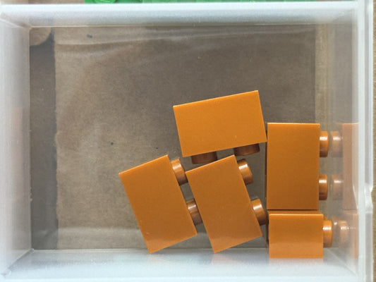 LEGO Parts - Dark Orange Brick 1 x 2 - No 3004 - QTY 5