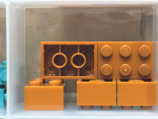 LEGO Parts - Dark Orange Brick 2 x 3 - No 3002 - QTY 5