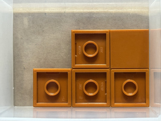 LEGO Parts - Dark Orange Tile 2 x 2 - No 3068 - QTY 5