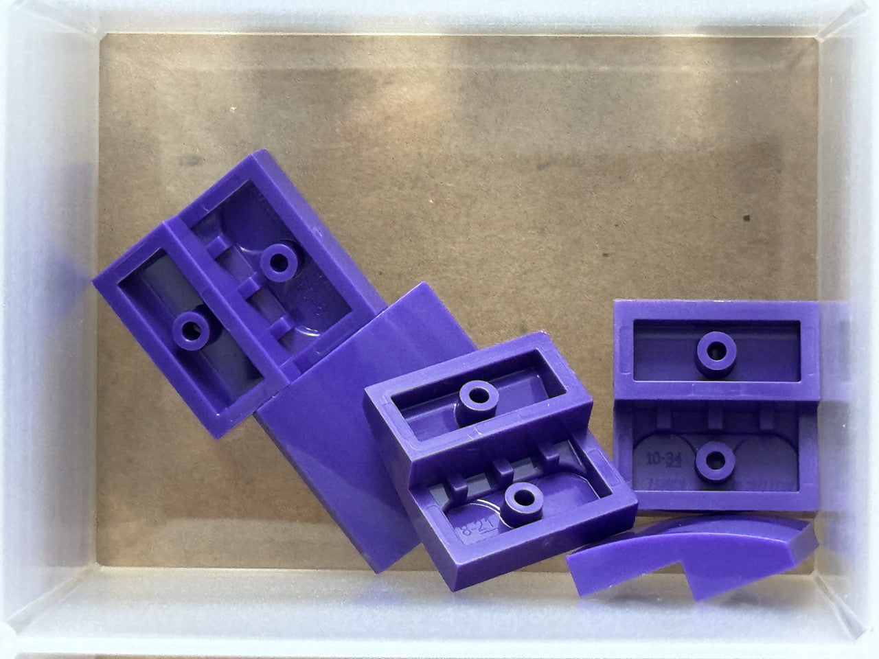 LEGO Parts - Dark Purple Slope, Curved 2 x 2 x 2/3 - No 15068 - QTY 5