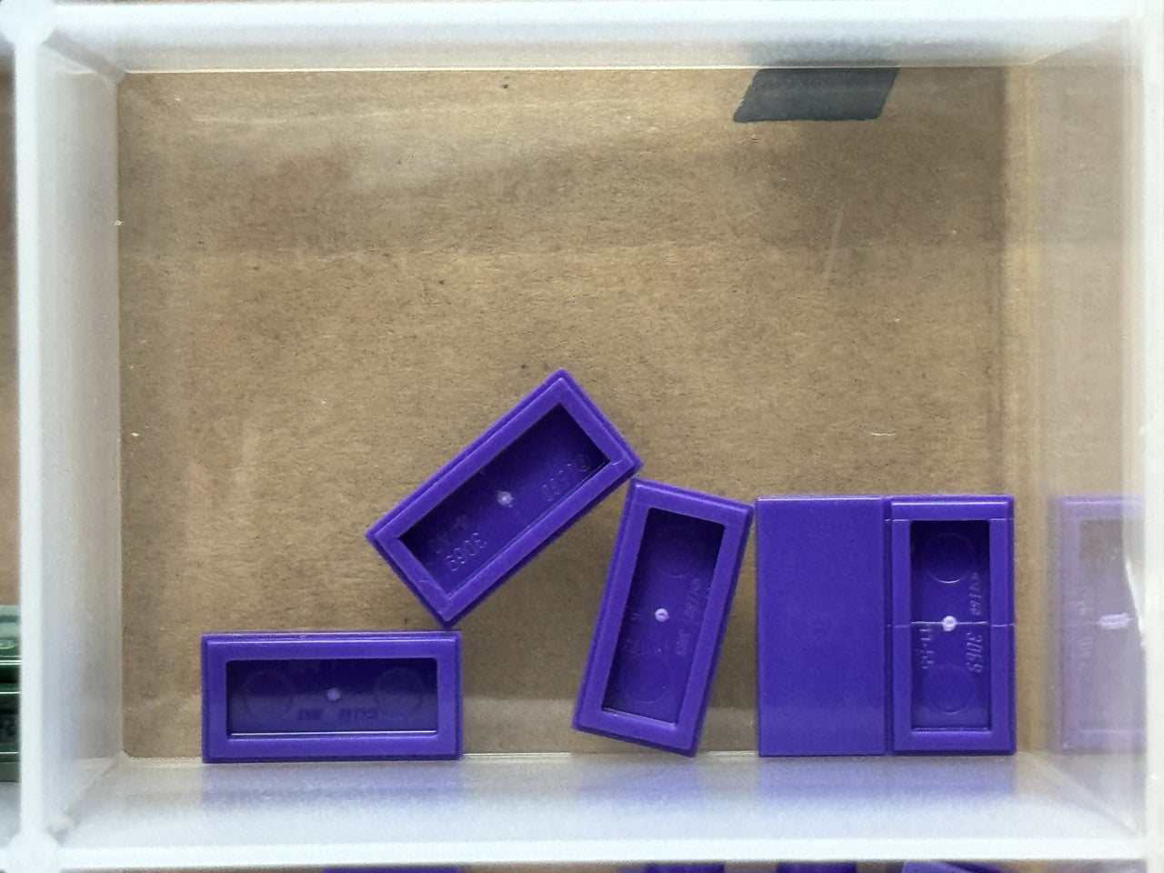 LEGO Parts - Dark Purple Tile 1 x 2 - No 3069 - QTY 5