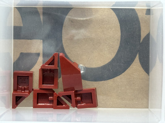LEGO Parts - Dark Red Wedge 2 x 1 x 2/3 Right - No 29119 - QTY 5