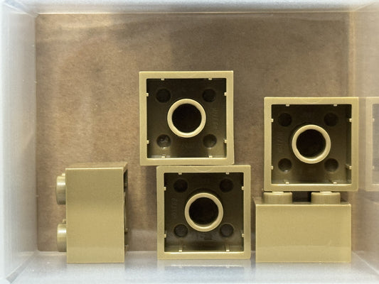 LEGO Parts - Dark Tan Brick 2 x 2 - No 3003 - QTY 5