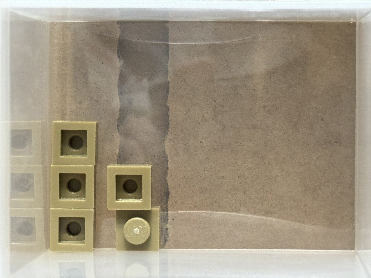 LEGO Parts - Dark Tan Plate 1 x 1 - No 3024 - QTY 5