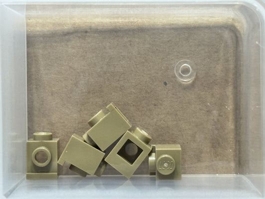 LEGO Parts - Dark Tan Brick, Modified 1 x 1 with Headlight - No 4070 - QTY 5
