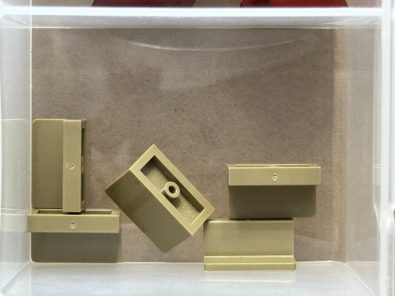 LEGO Parts - Dark Tan Panel 1 x 2 x 1 with Rounded Corners - No 4865b - QTY 5