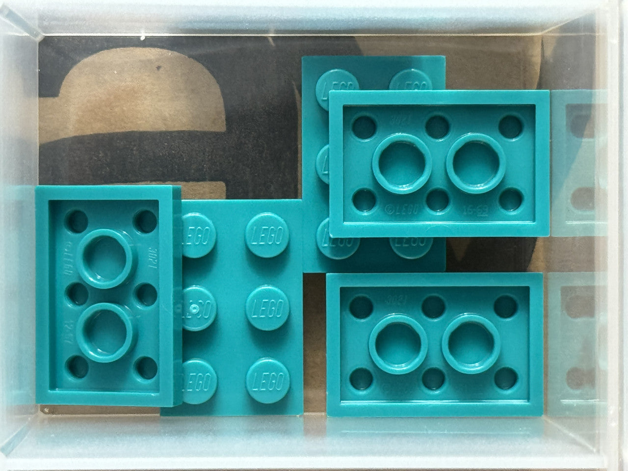 LEGO Parts - Dark Turquoise Plate 2 x 3 - No 3021 - QTY 5