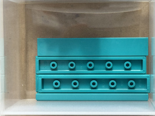 LEGO Parts - Dark Turquoise Tile 1 x 6 - No 6636 - QTY 5