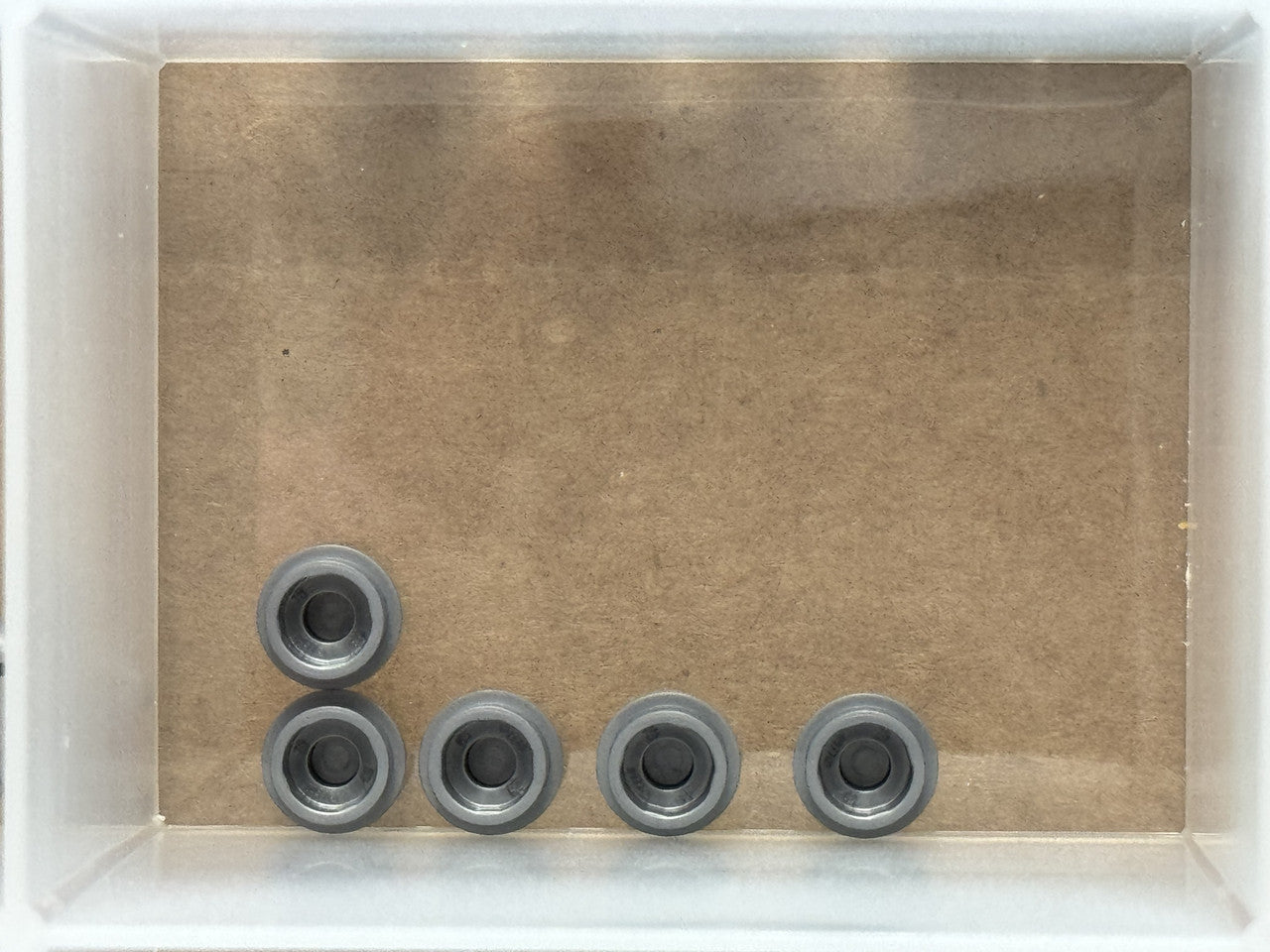 LEGO Parts - Flat Silver Plate, Round 1 x 1 - No 4073 - QTY 5