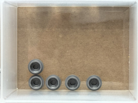 LEGO Parts - Flat Silver Plate, Round 1 x 1 - No 4073 - QTY 5